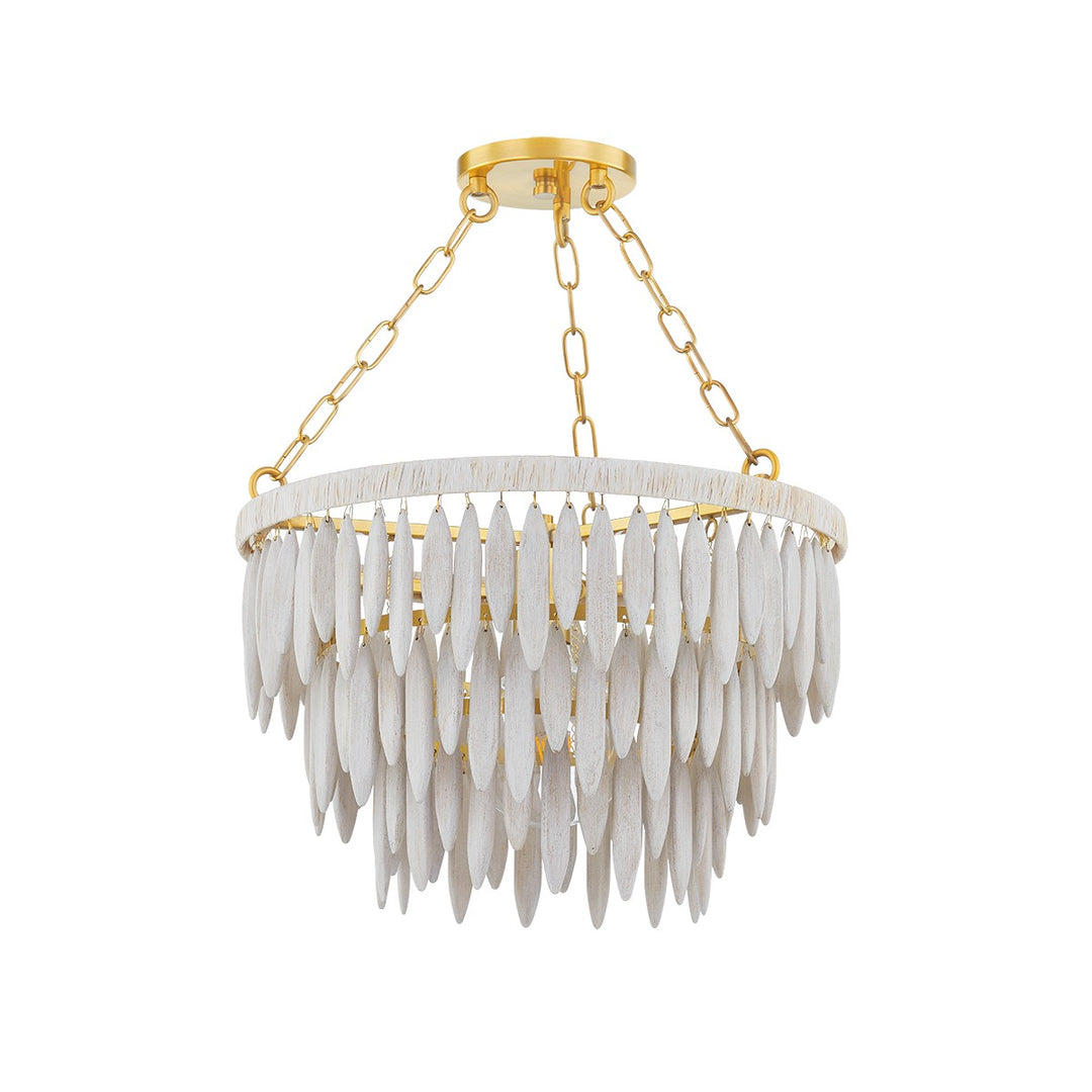 Tiffany One Light Pendant in Aged Brass/Textured Cream - available from The Lighting Shoppe, trusted by Canadian homeowners