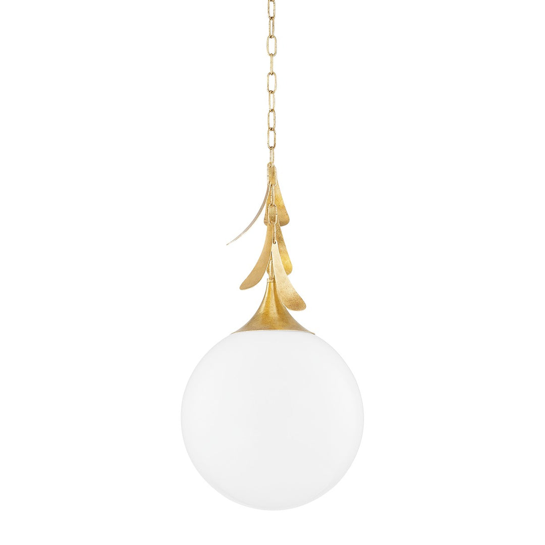 Victoria One Light Pendant in Vintage Gold Leaf - available from The Lighting Shoppe, trusted by Canadian homeowners