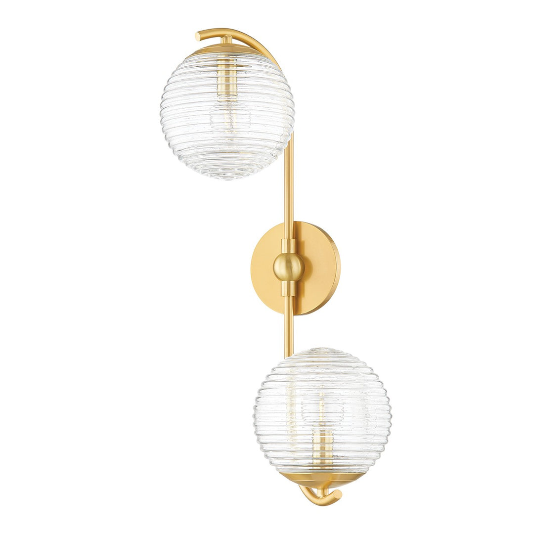 Mitzi Canada - H815102-AGB - Two Light Wall Sconce - Sara - Aged Brass