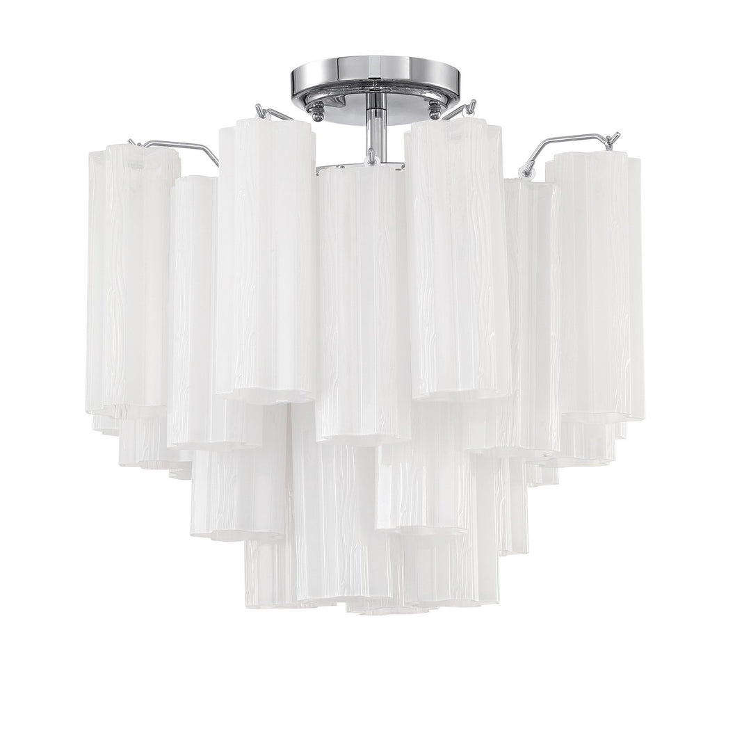 Addis Four Light Semi Flush Mount in Polished Chrome - available from The Lighting Shoppe, trusted by Canadian homeowners