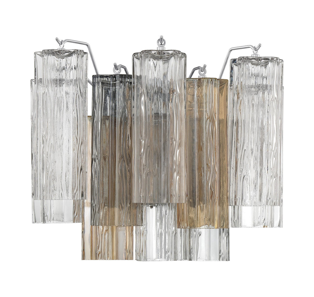 Addis Two Light Wall Sconce in Polished Chrome - available from The Lighting Shoppe, trusted by Canadian homeowners