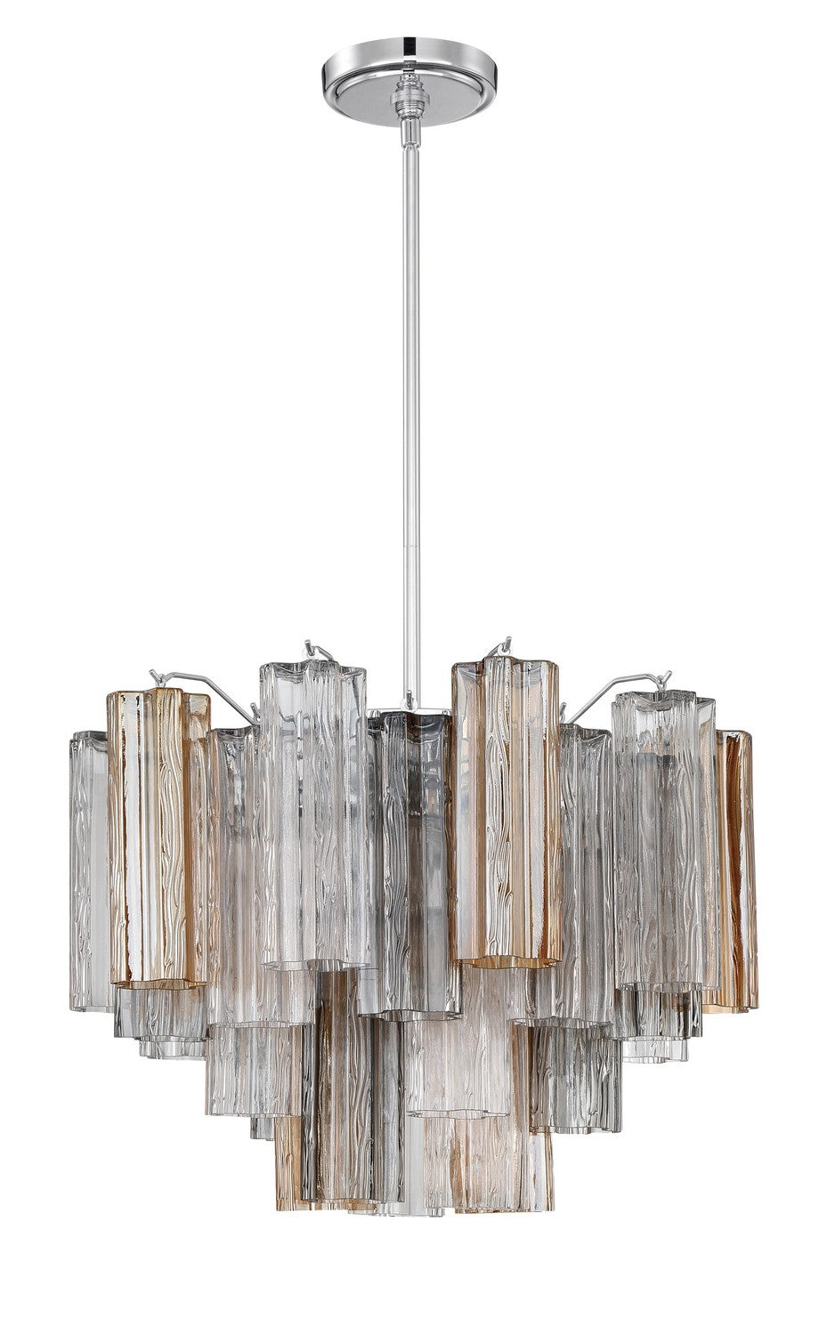 Addis Six Light Chandelier in Polished Chrome - available from The Lighting Shoppe, trusted by Canadian homeowners