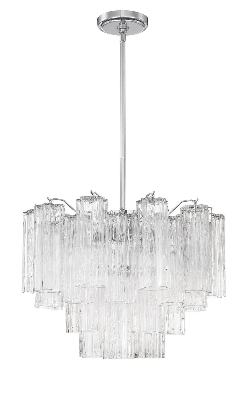 Addis Six Light Chandelier in Polished Chrome - available from The Lighting Shoppe, trusted by Canadian homeowners