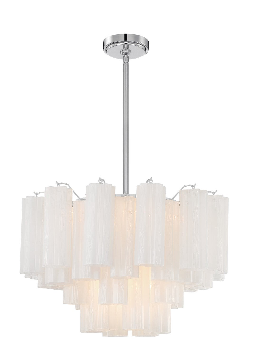 Addis Nine Light Chandelier in Polished Chrome - available from The Lighting Shoppe, trusted by Canadian homeowners
