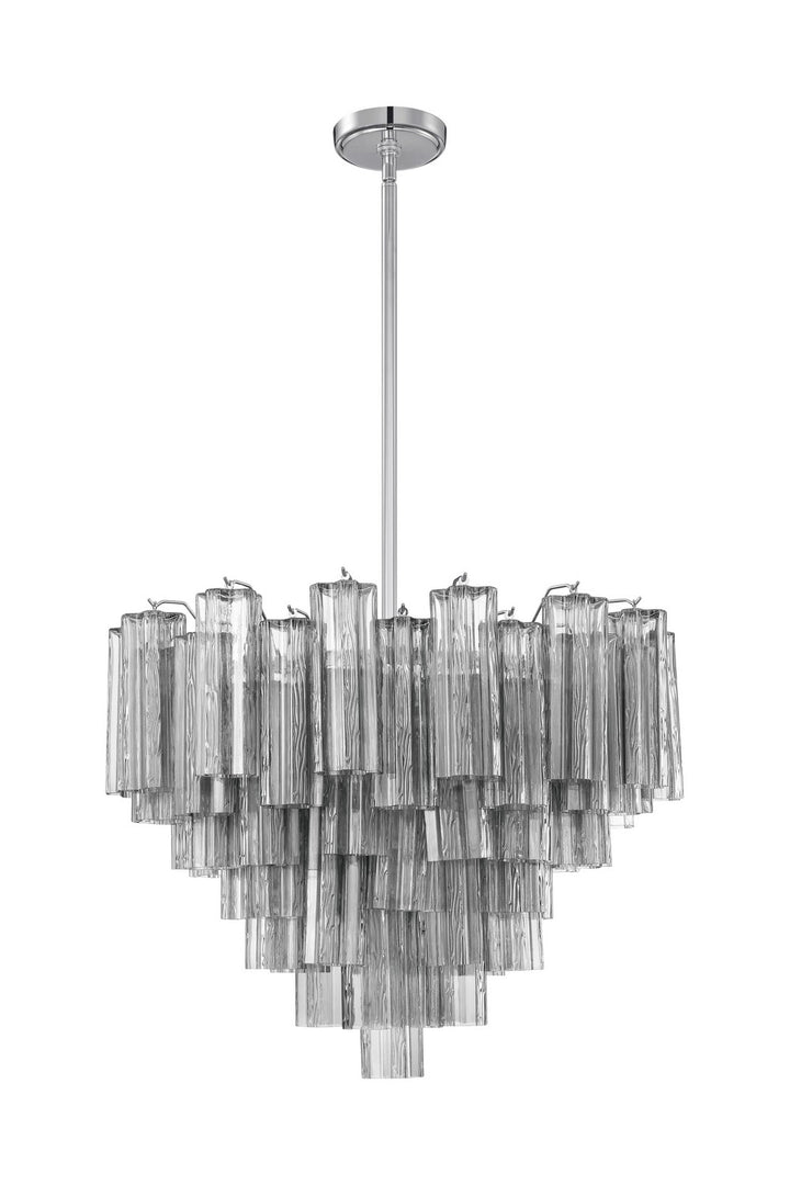 Addis 12 Light Chandelier in Polished Chrome - available from The Lighting Shoppe, trusted by Canadian homeowners