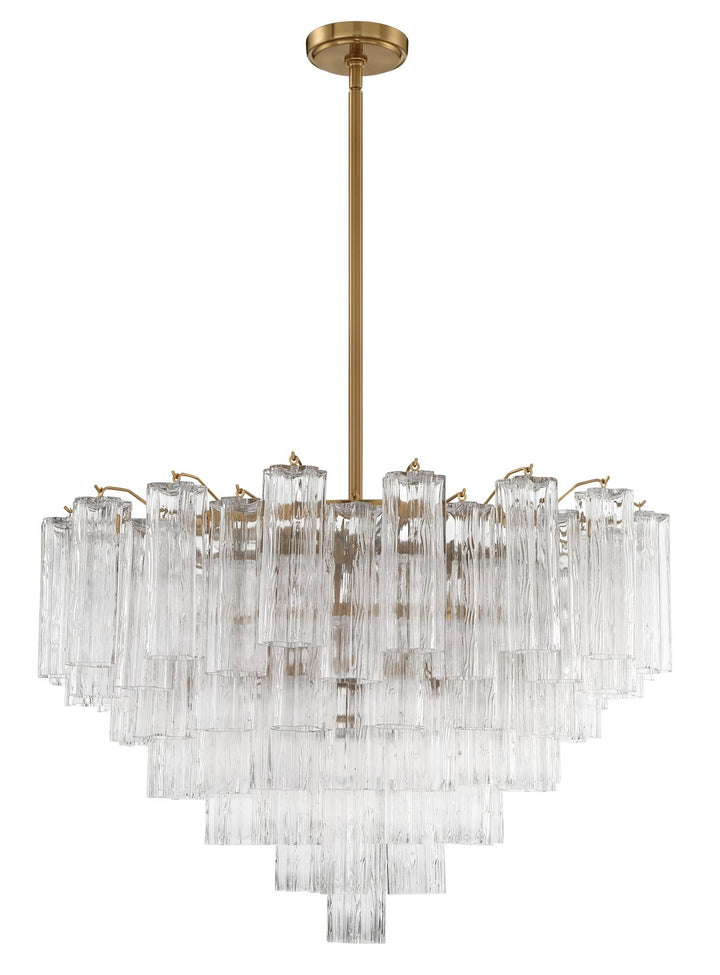 Addis 16 Light Chandelier in Aged Brass - available from The Lighting Shoppe, trusted by Canadian homeowners