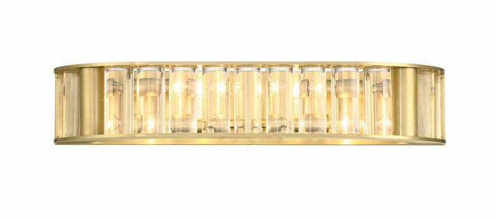 Farris Four Light Bath in Aged Brass - available from The Lighting Shoppe, trusted by Canadian homeowners