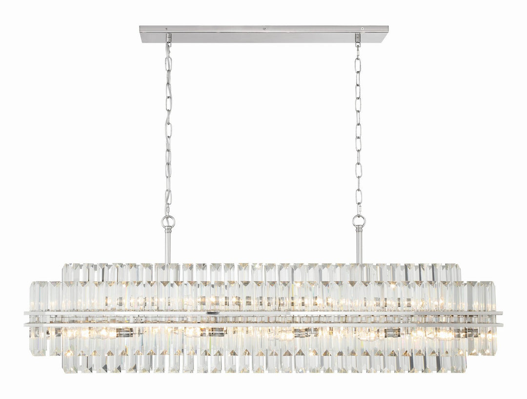 Hayes 16 Light Chandelier in Polished Nickel - available from The Lighting Shoppe, trusted by Canadian homeowners