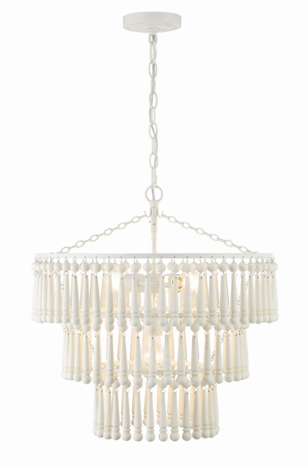 Tiana Three Light Pendant in Matte White - available from The Lighting Shoppe, trusted by Canadian homeowners