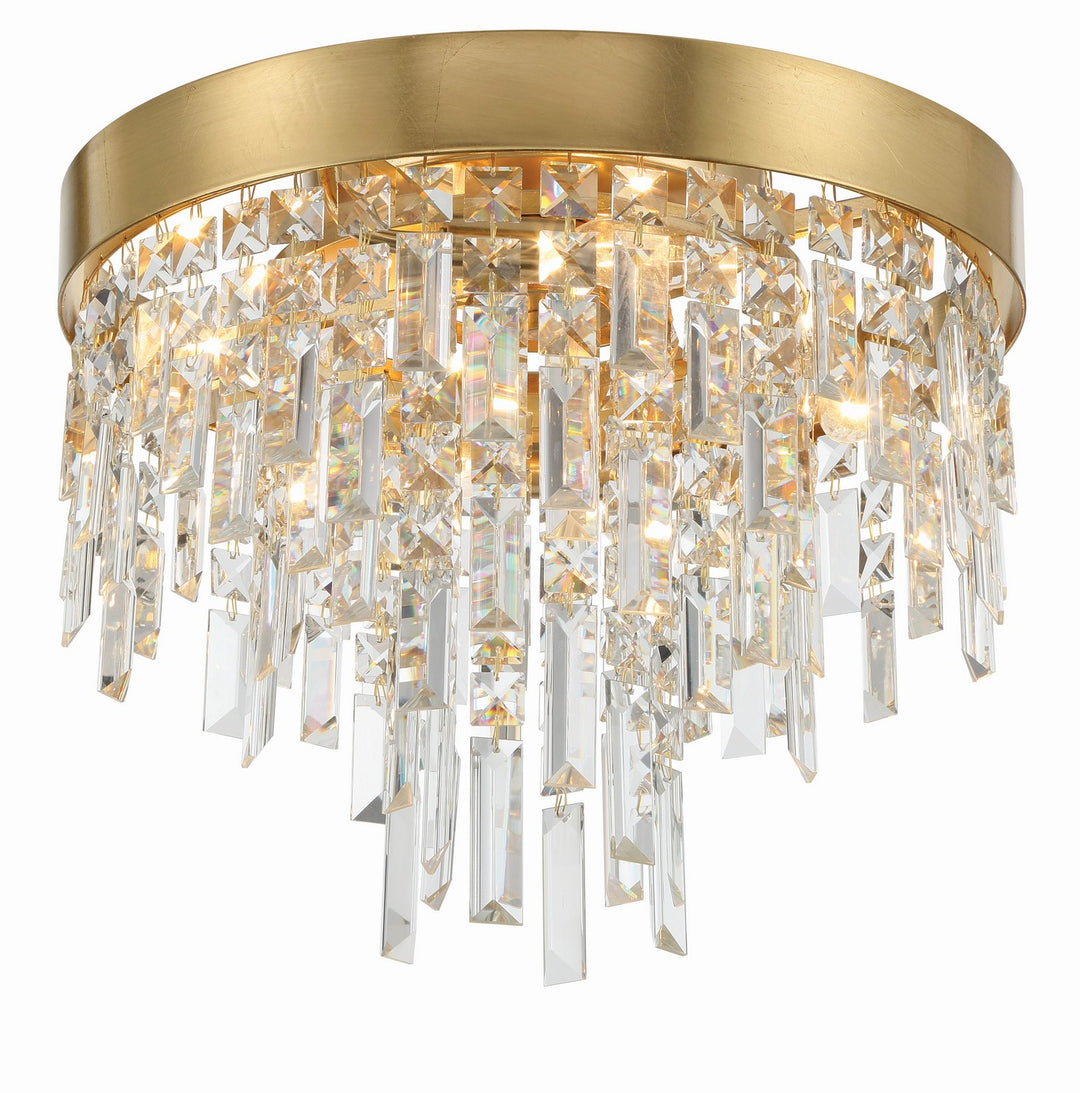 Winfield Four Light Flush Mount in Antique Gold - available from The Lighting Shoppe, trusted by Canadian homeowners