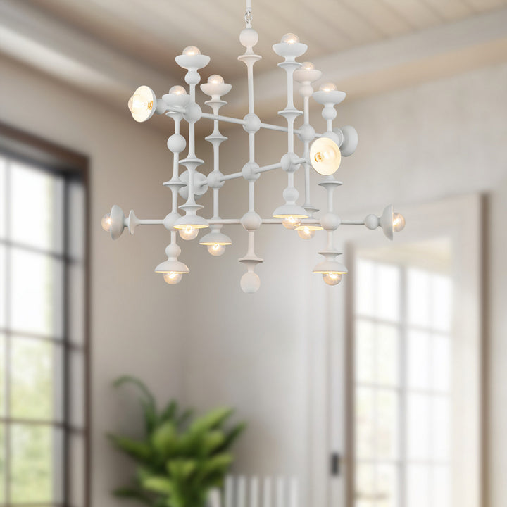 Alora Canada - CH328129AW - 18 Light Chandelier - Cadence - Antique White