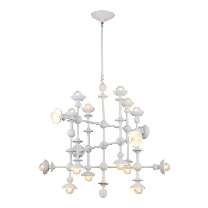 Alora Canada - CH328129AW - 18 Light Chandelier - Cadence - Antique White
