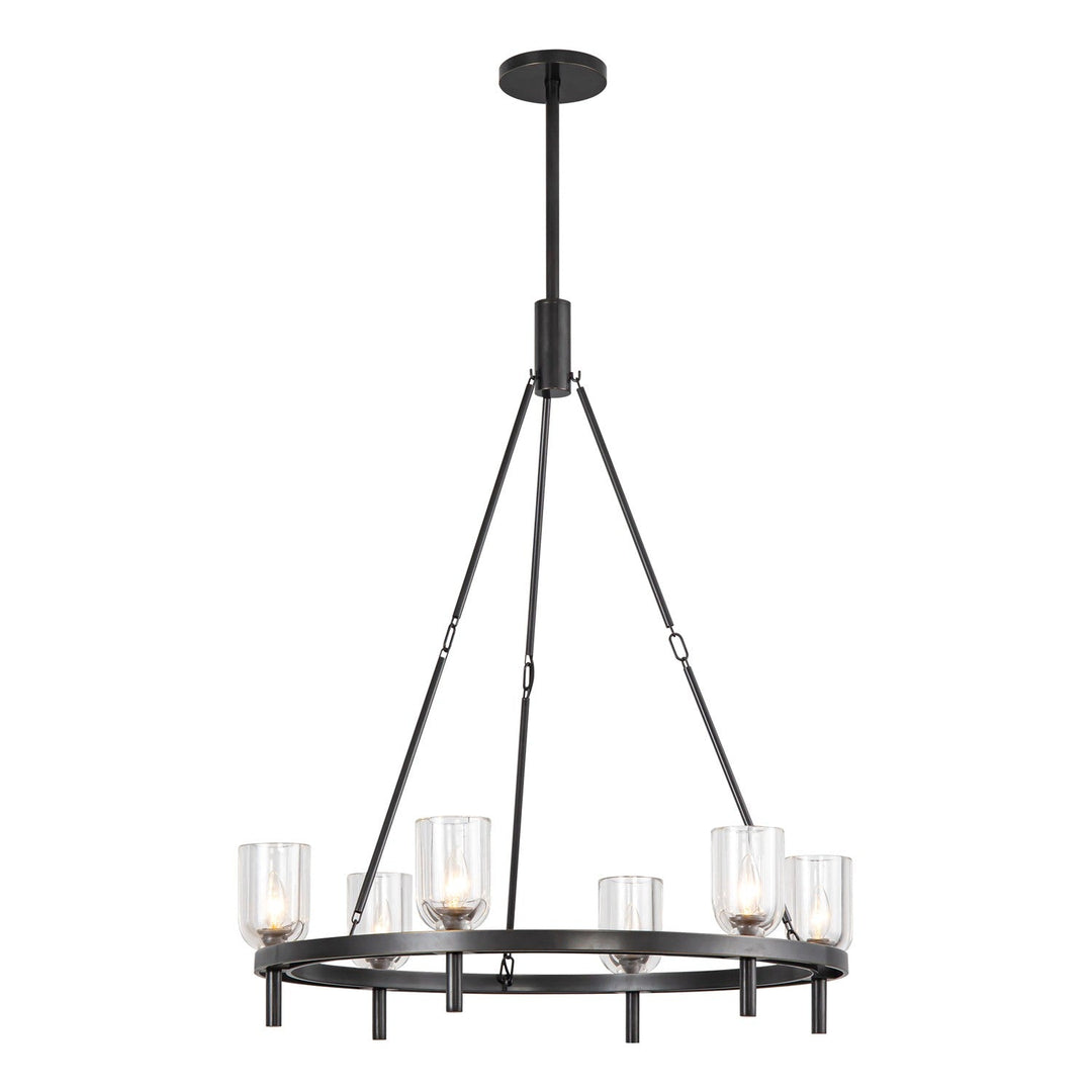 Alora Canada - CH338632UBCC - Six Light Chandelier - Lucian - Urban Bronze/Clear Crystal