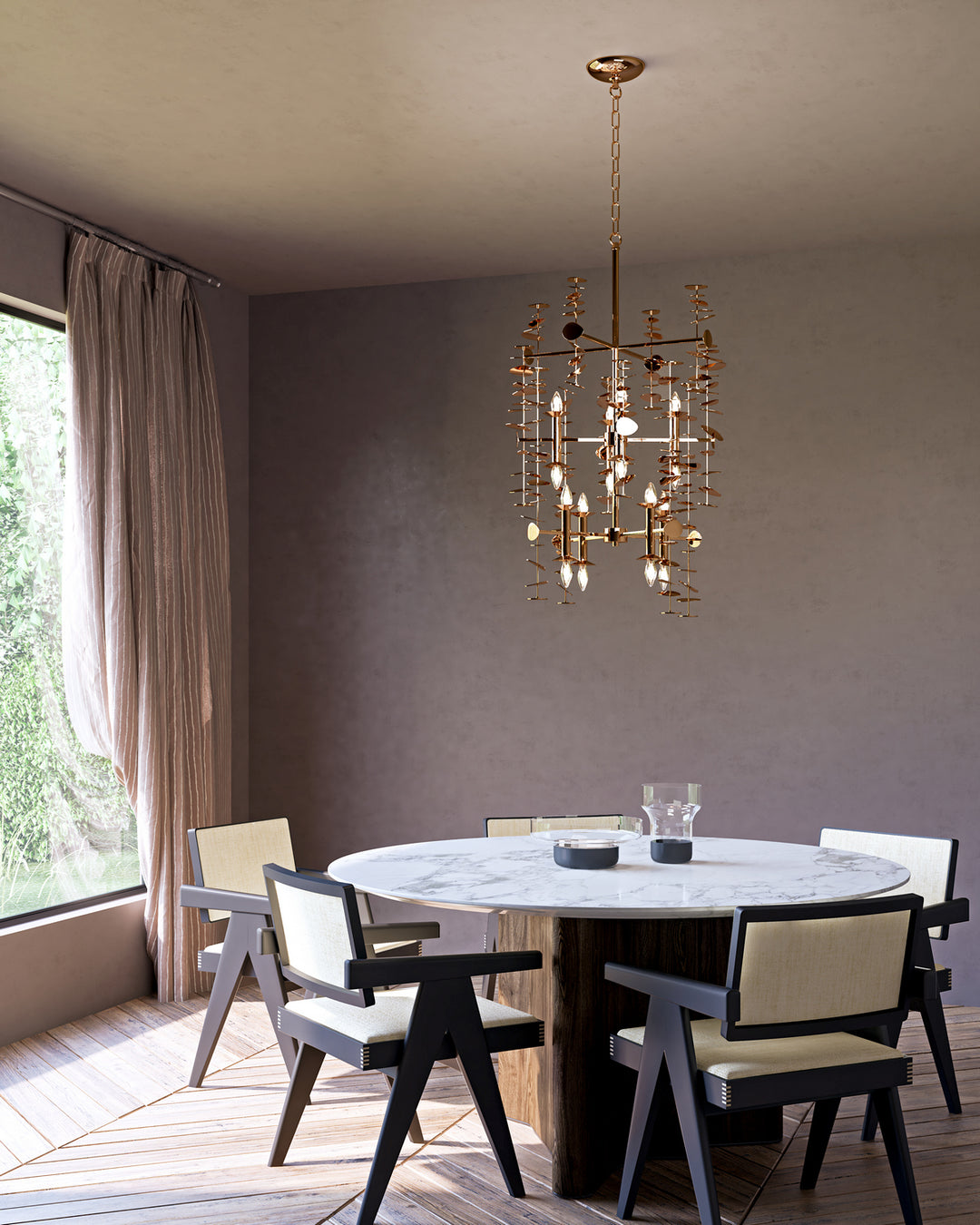 Alora Canada - CH340041PB - 16 Light Chandelier - Yukari - Polished Brass