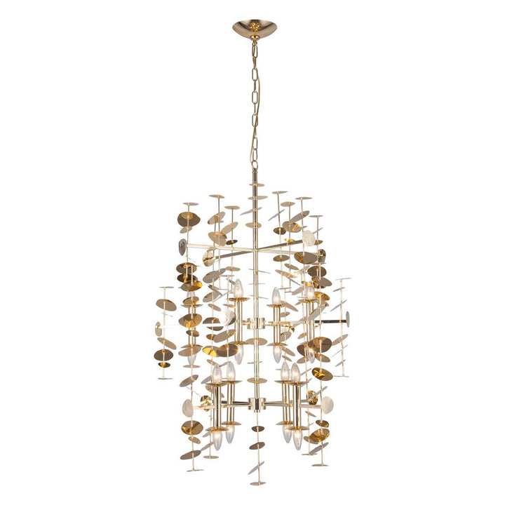 Alora Canada - CH340041PB - 16 Light Chandelier - Yukari - Polished Brass