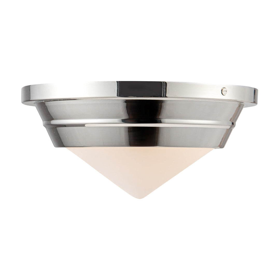 Alora Canada - FM348010PNOP - One Light Flush Mount - Willard - Polished Nickel/Opal Matte Glass