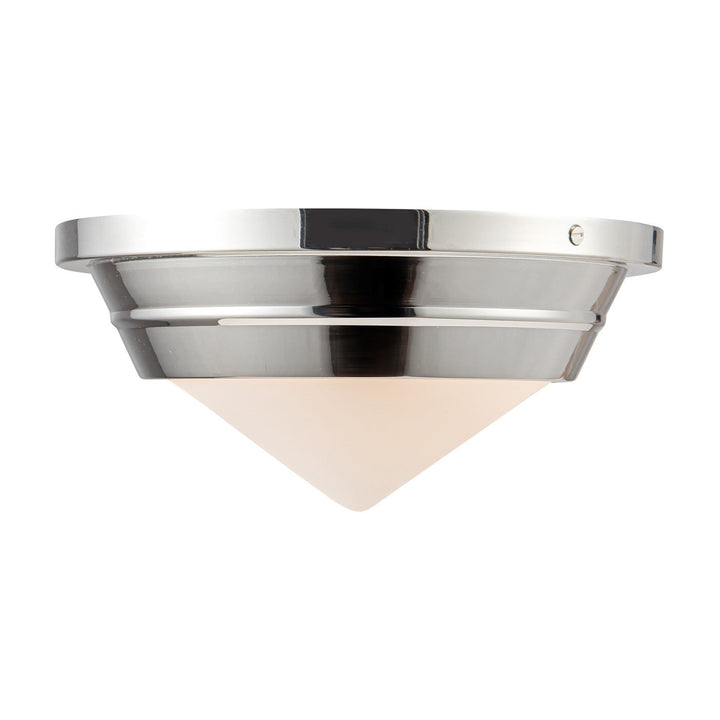 Alora Canada - FM348010PNOP - One Light Flush Mount - Willard - Polished Nickel/Opal Matte Glass