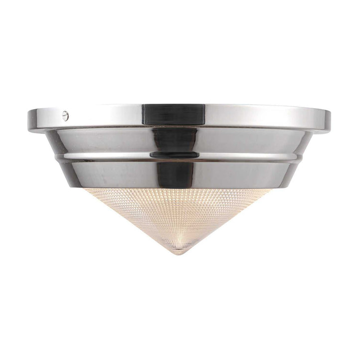 Alora Canada - FM348010PNPG - One Light Flush Mount - Willard - Polished Nickel/Prismatic Glass