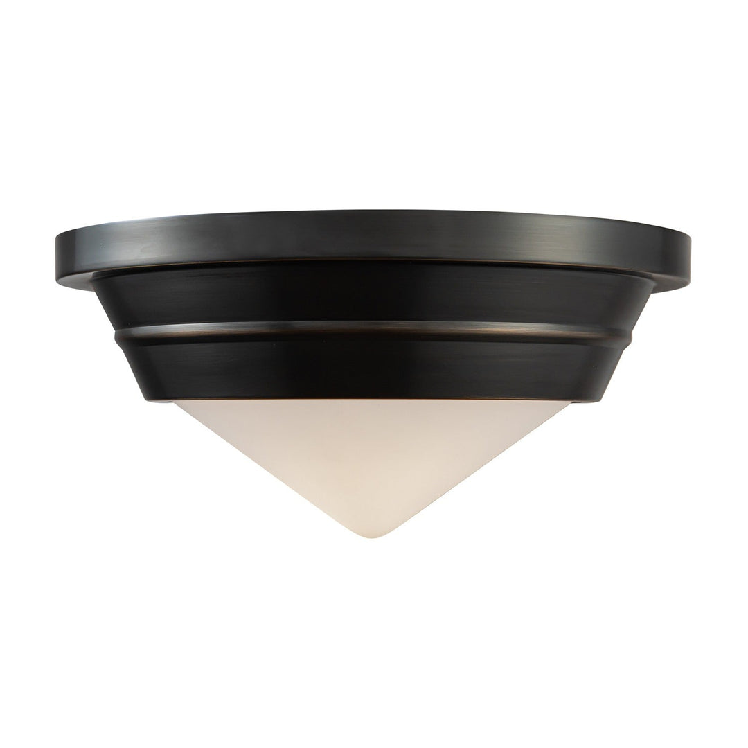Alora Canada - FM348010UBOP - One Light Flush Mount - Willard - Urban Bronze/Opal Matte Glass
