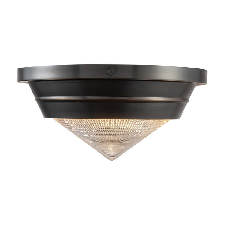Alora Canada - FM348010UBPG - One Light Flush Mount - Willard - Urban Bronze/Prismatic Glass