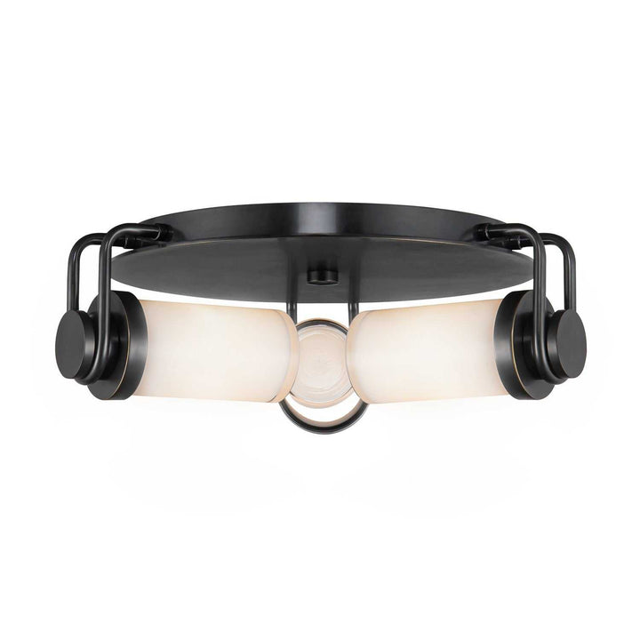 Alora Canada - FM355317UBGO - Three Light Flush Mount - Wynwood - Urban Bronze/Glossy Opal