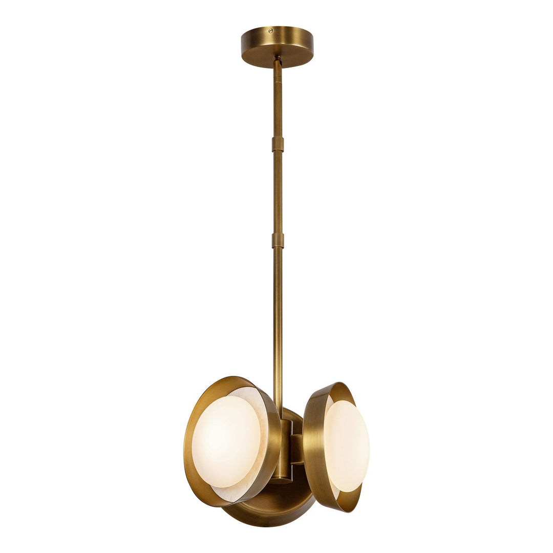 Alora Canada - PD320313VB - LED Pendant - Alonso - Vintage Brass