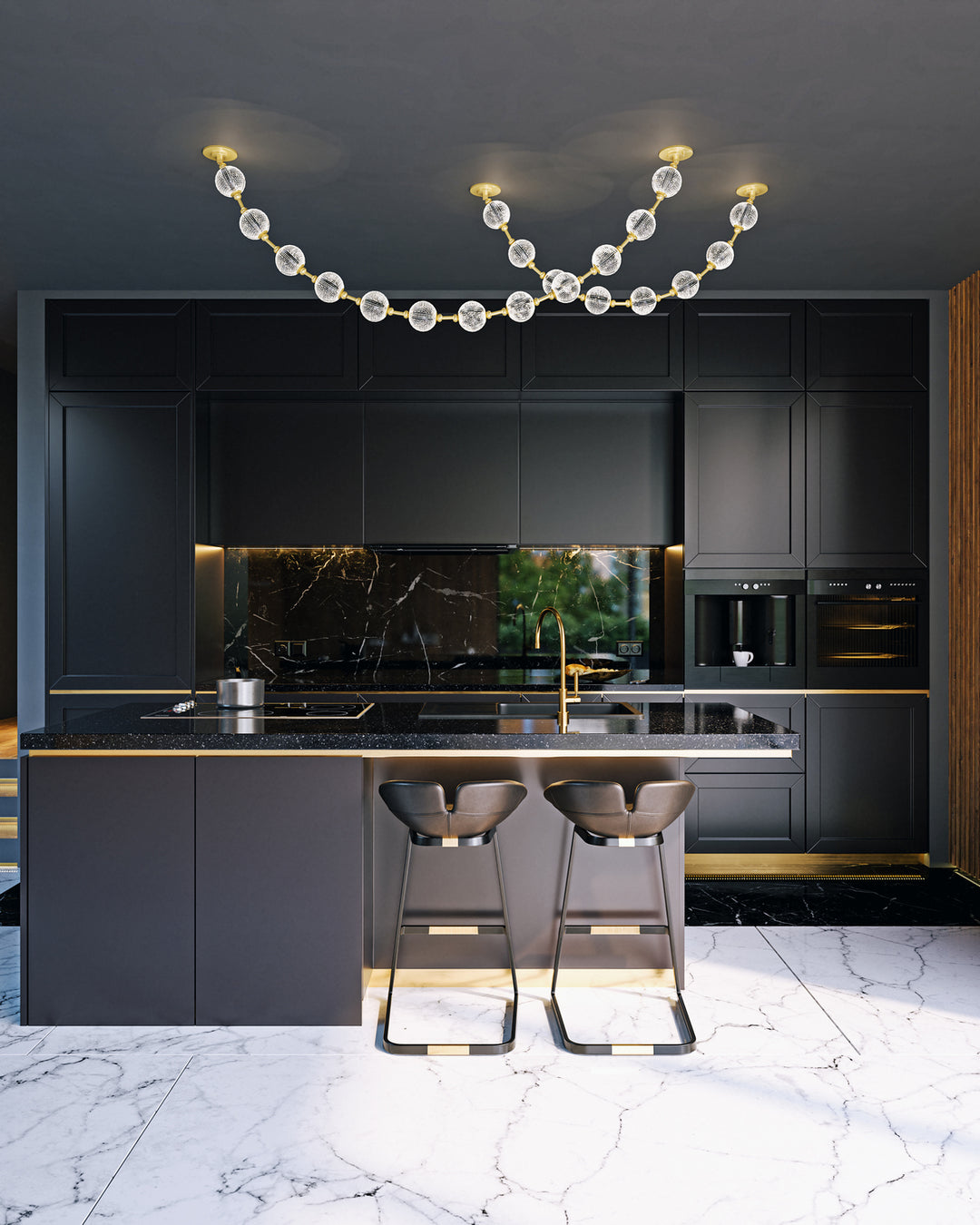 Alora Canada - PD321708NB-RT - LED Pendant - Marni - Natural Brass