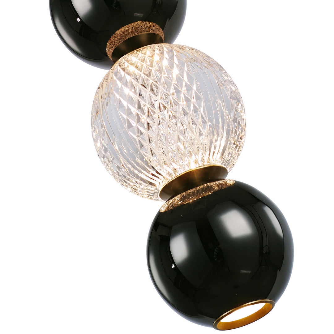 Alora Canada - PD321815NB - LED Pendant - Onyx - Natural Brass