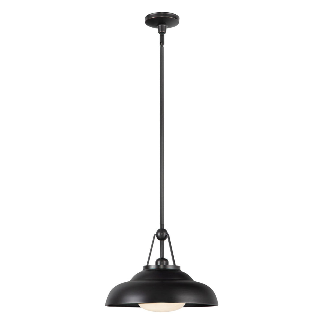 Alora Canada - PD344014UBGO - One Light Pendant - Palmetto - Urban Bronze/Glossy Opal