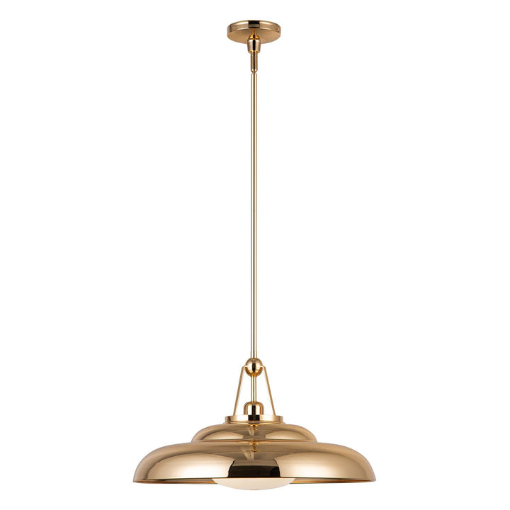 Alora Canada - PD344020PBGO - One Light Pendant - Palmetto - Polished Brass/Glossy Opal
