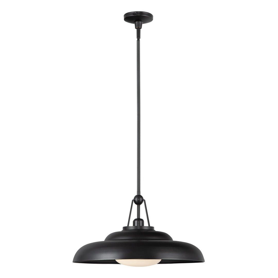 Alora Canada - PD344020UBGO - One Light Pendant - Palmetto - Urban Bronze/Glossy Opal