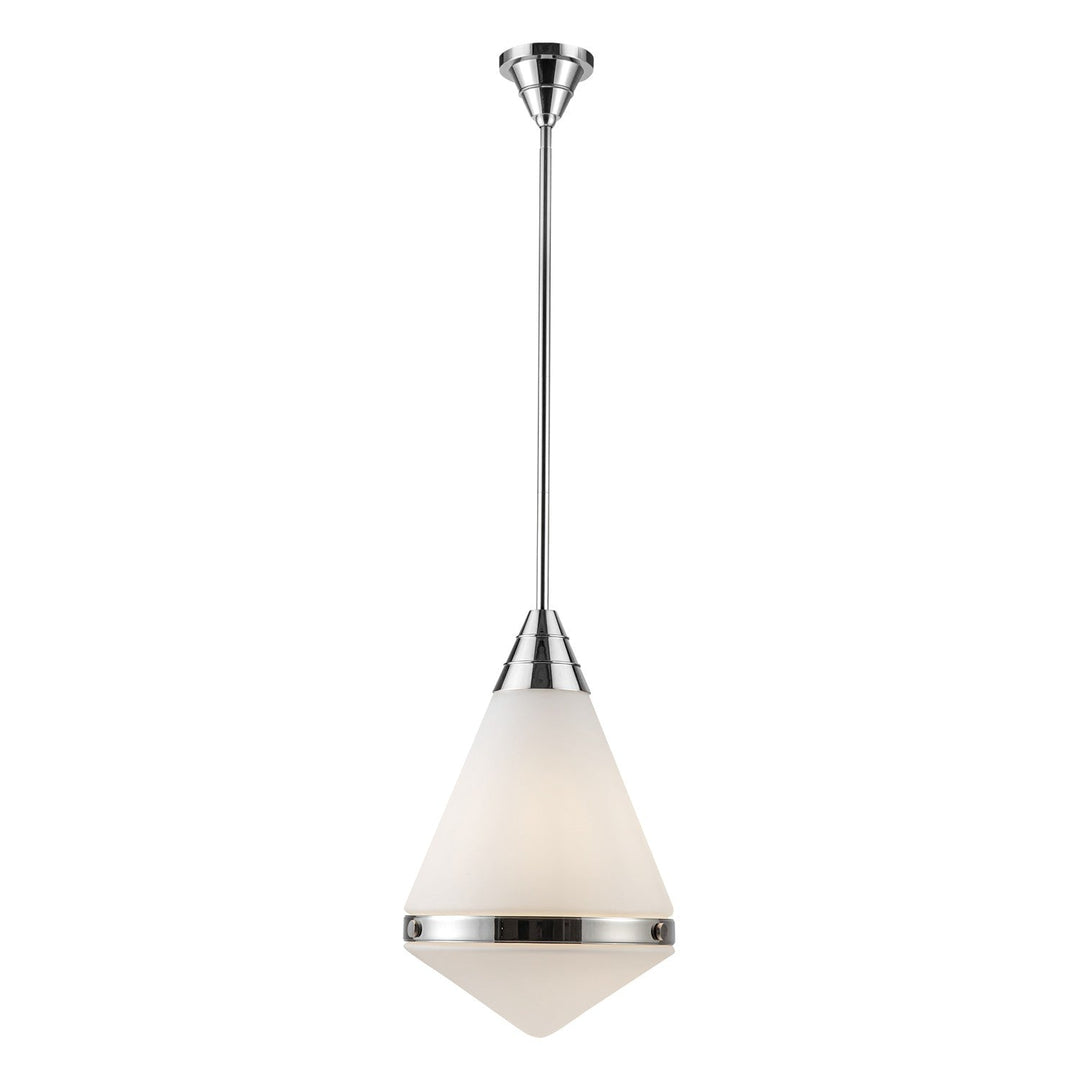 Alora Canada - PD348022PNOP - One Light Pendant - Willard - Polished Nickel/Opal Matte Glass