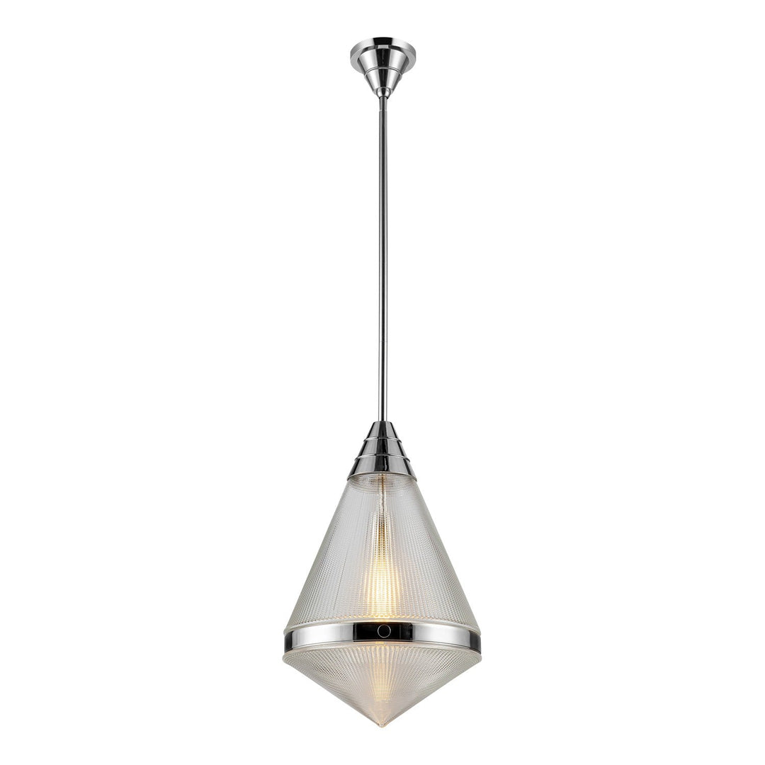 Alora Canada - PD348022PNPG - One Light Pendant - Willard - Polished Nickel/Prismatic Glass