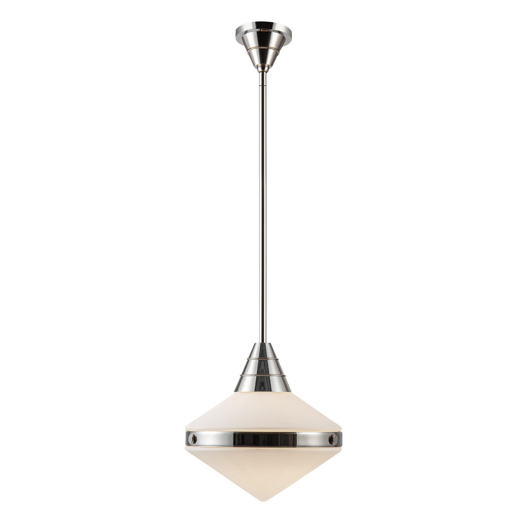 Alora Canada - PD348114PNOP - One Light Pendant - Willard - Polished Nickel/Opal Matte Glass
