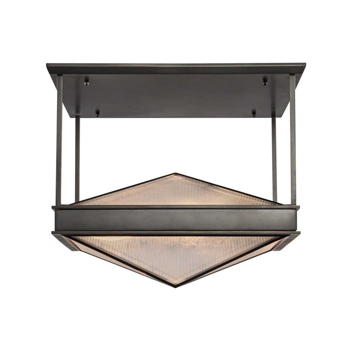 Alora Canada - SF332919UBCR - Four Light Semi Flush Mount - Cairo - Ribbed Glass/Urban Bronze