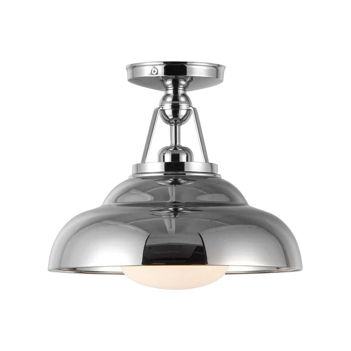 Alora Canada - SF344012PNGO - One Light Semi-Flush Mount - Palmetto - Polished Nickel/Glossy Opal