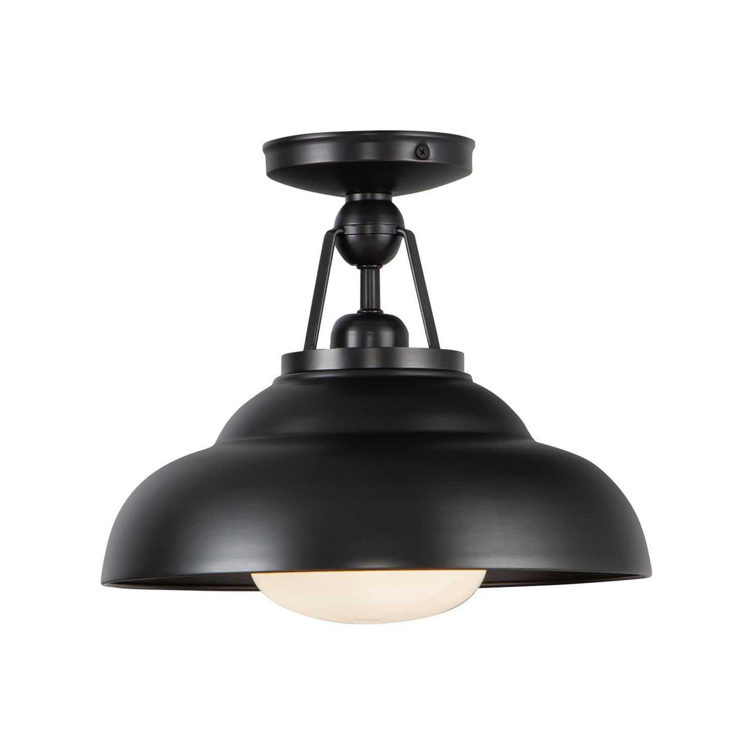 Alora Canada - SF344012UBGO - One Light Semi-Flush Mount - Palmetto - Urban Bronze/Glossy Opal