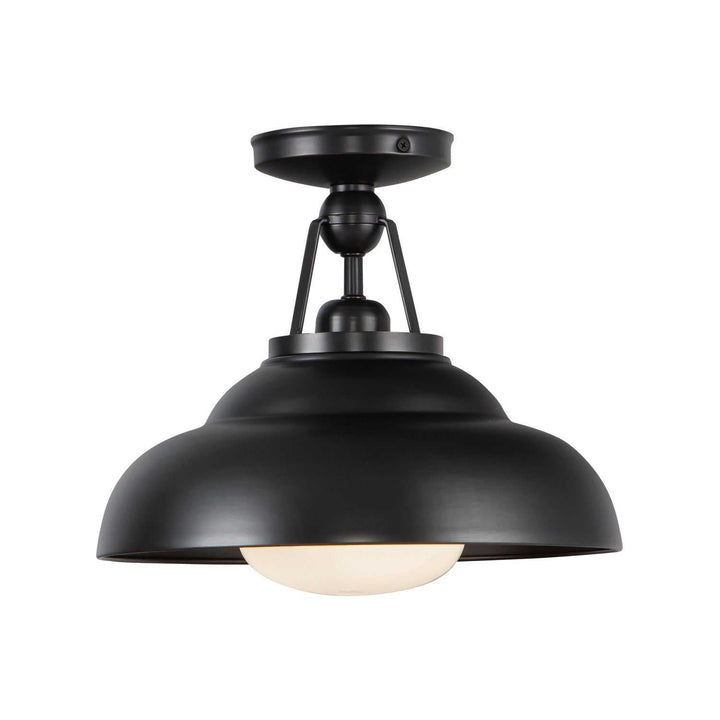 Alora Canada - SF344012UBGO - One Light Semi-Flush Mount - Palmetto - Urban Bronze/Glossy Opal