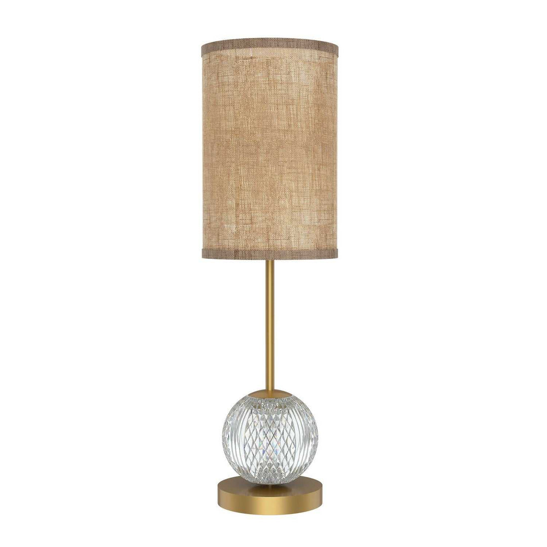Alora Canada - TL321201NBWL - LED Lamp - Marni - Natural Brass/White Linen