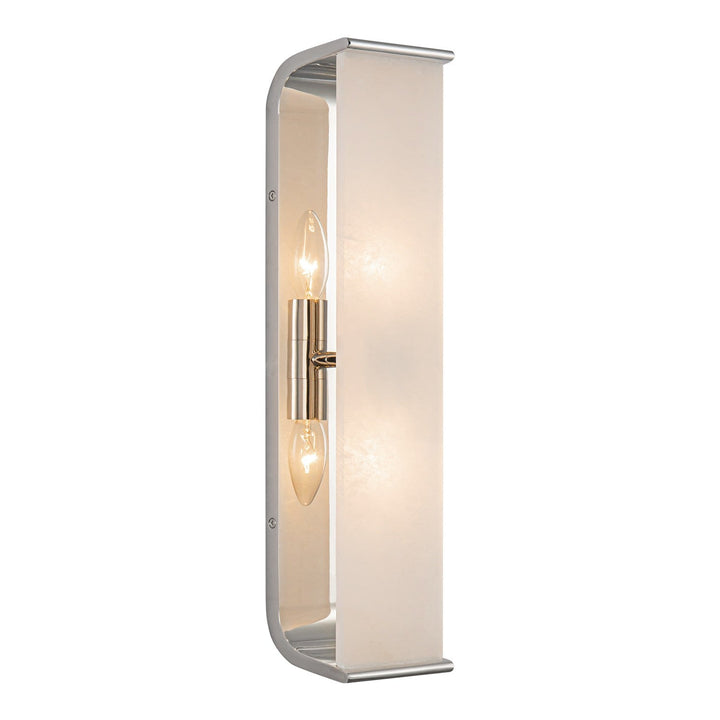 Alora Canada - WV327019PNAR - Two Light Vanity - Abbott - Polished Nickel/Alabaster