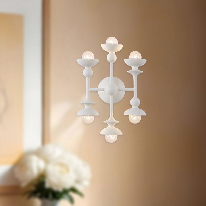 Alora Canada - WV328611AW - Six Light Vanity - Cadence - Antique White