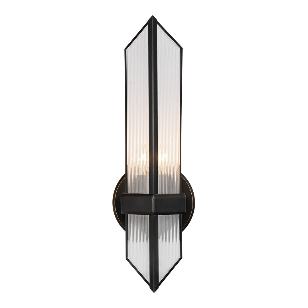 Alora Canada - WV332904UBCR - One Light Wall Sconce - Cairo - Urban Bronze/Ribbed Glass