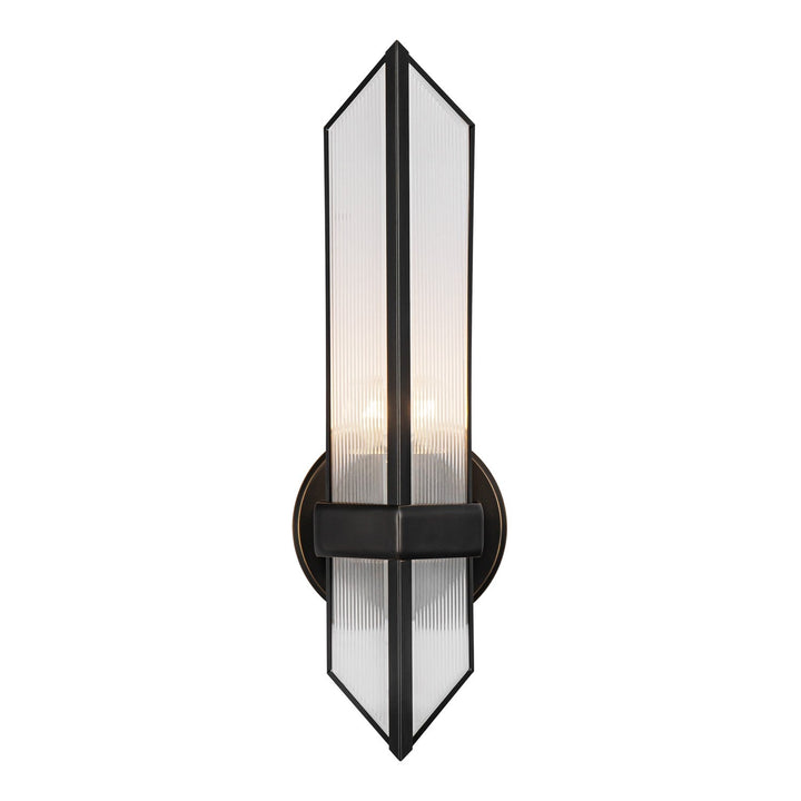 Alora Canada - WV332904UBCR - One Light Wall Sconce - Cairo - Urban Bronze/Ribbed Glass