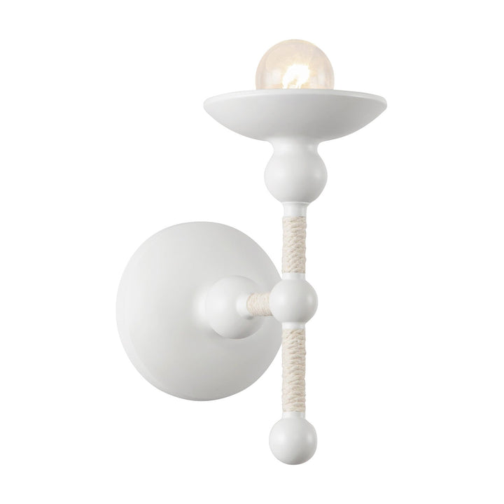Alora Canada - WV343104MWCN - One Light Wall Sconce - Nadine - Matte White/Cotton