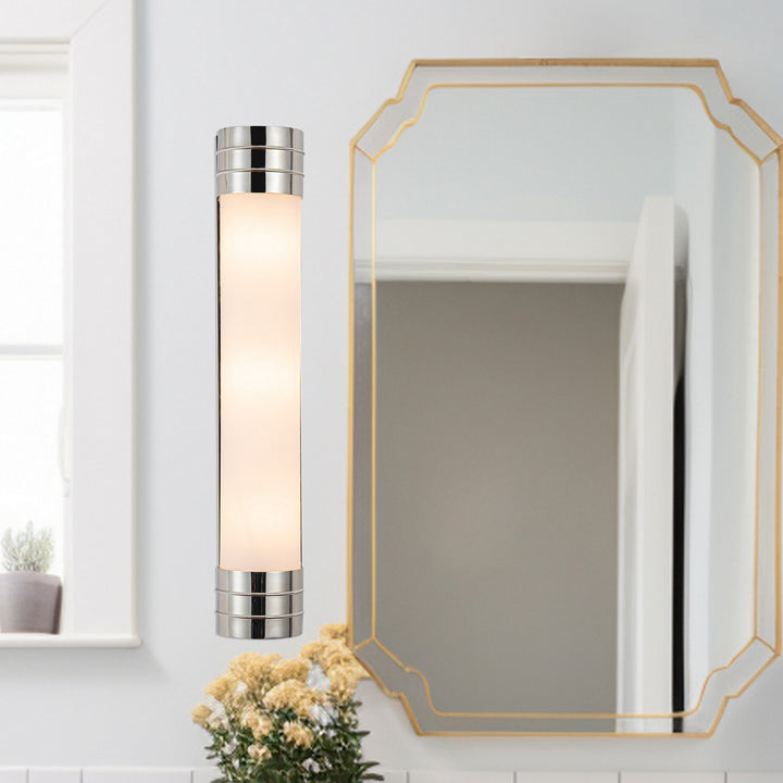 Alora Canada - WV348224PNOP - Three Light Vanity - Willard - Polished Nickel/Opal Matte Glass