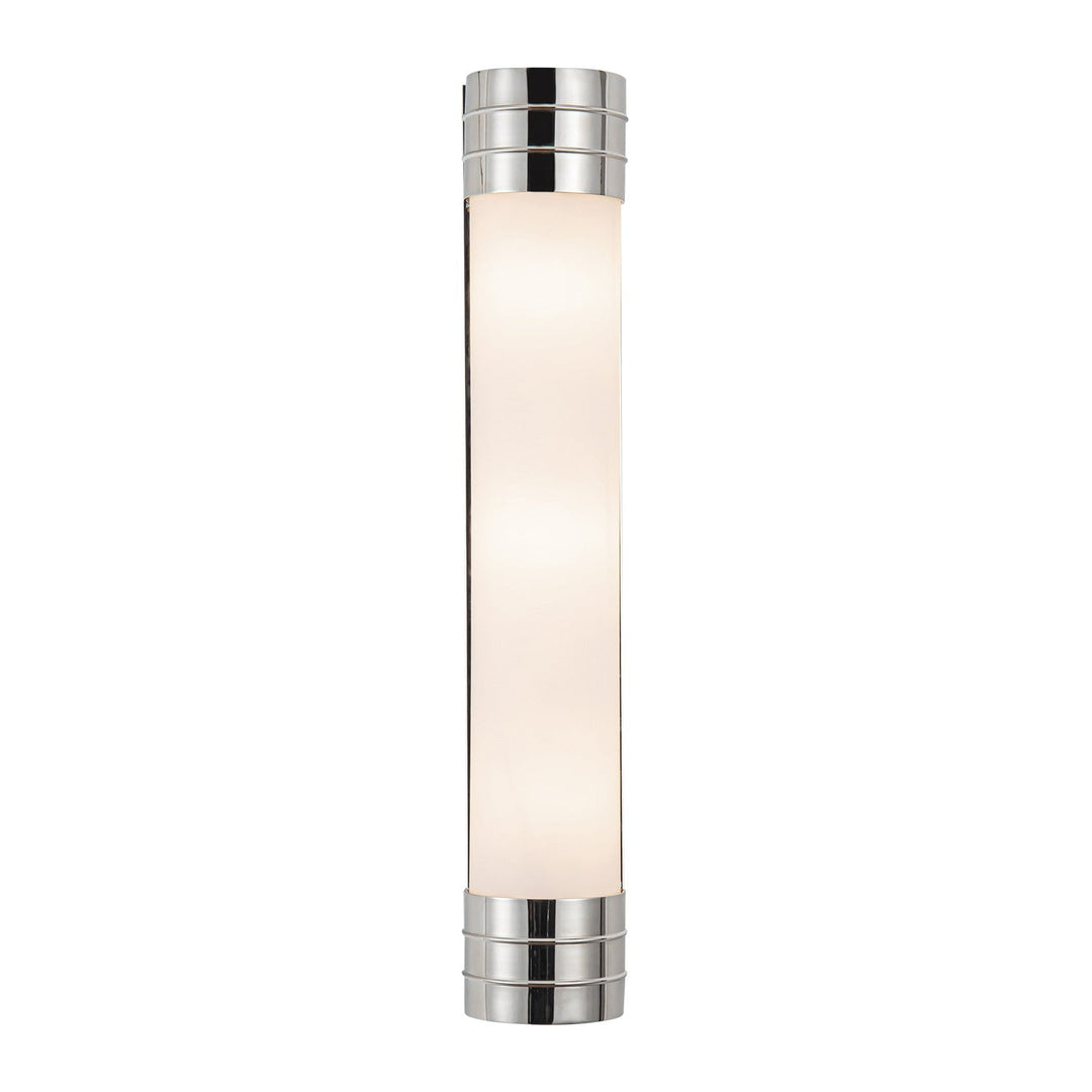 Willard Three Light Vanity in Polished Nickel/Opal Matte Glass Alora Canada