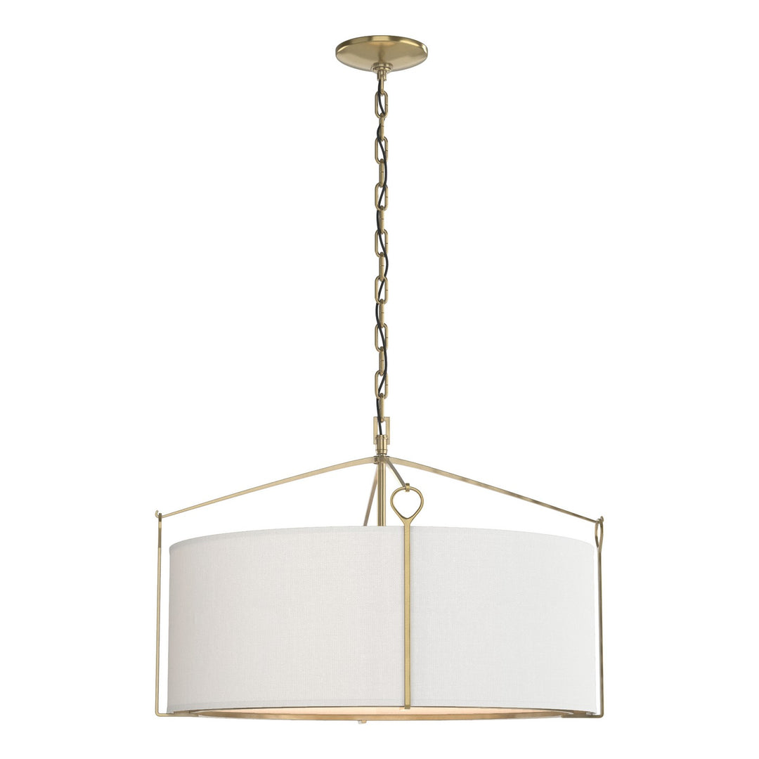 Hubbardton Forge Canada - 104250-SKT-86-SF2290 - Four Light Pendant - Bow - Modern Brass