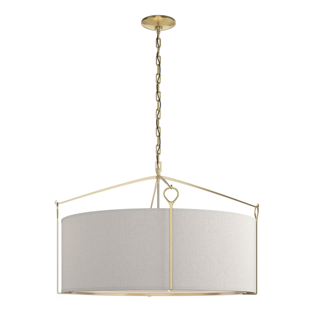 Hubbardton Forge Canada - 104255-SKT-86-SE2899 - Four Light Pendant - Bow - Modern Brass