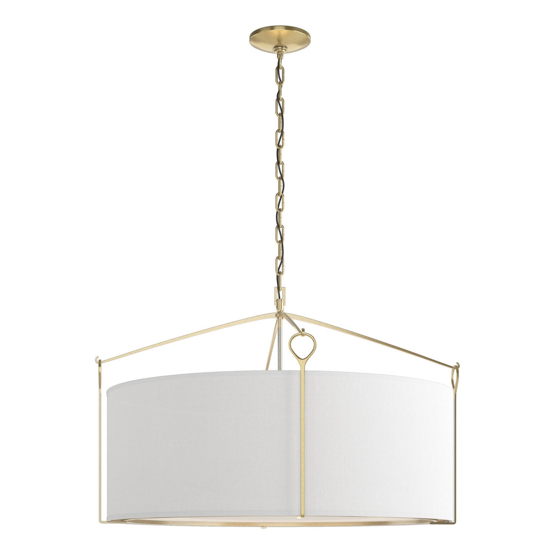 Hubbardton Forge Canada - 104255-SKT-86-SF2899 - Four Light Pendant - Bow - Modern Brass