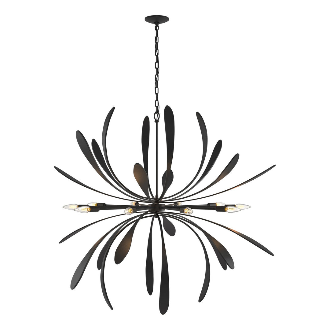 Hubbardton Forge Canada - 104355-SKT-10 - Ten Light Chandelier - Dahlia - Black